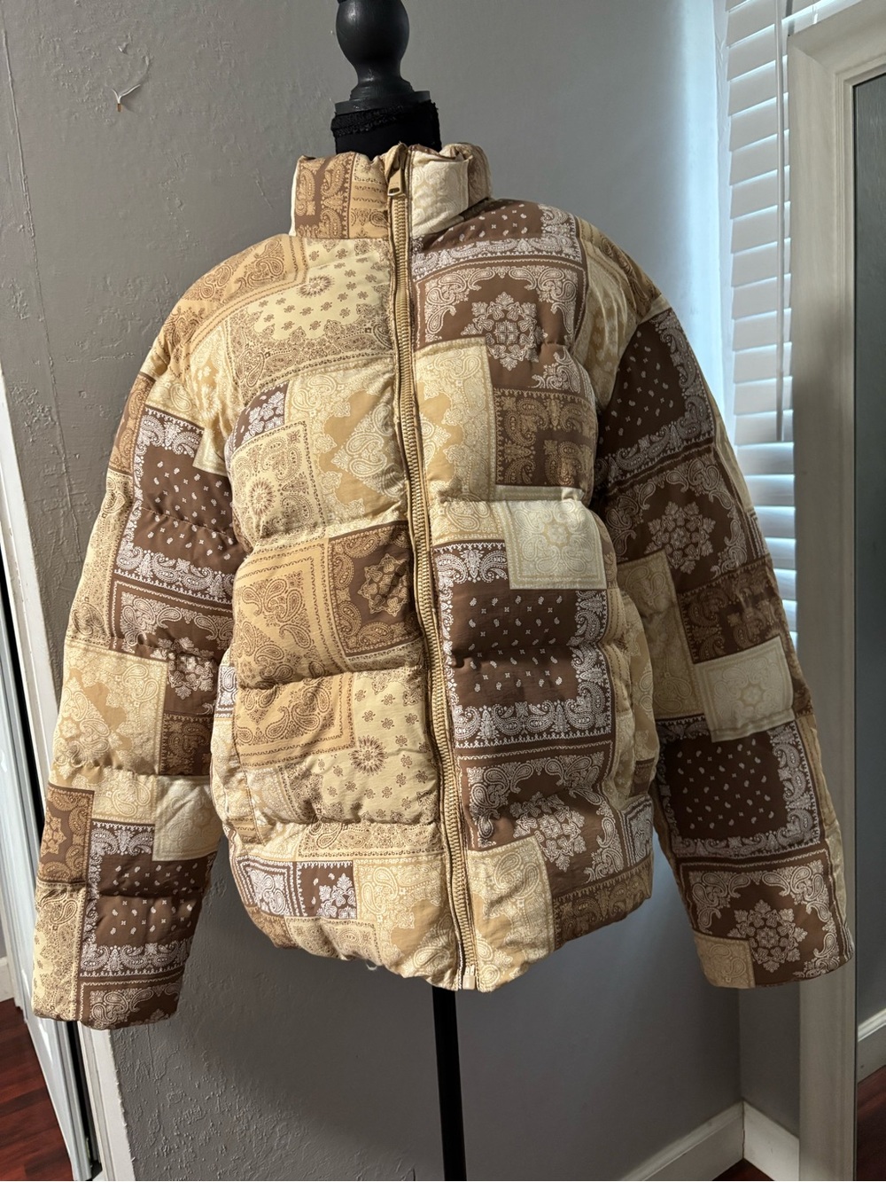 maison article Puffer Jacket - Brown & Cream